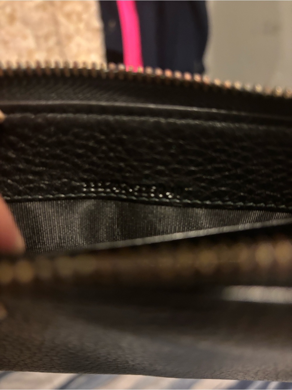 Gucci Navy Blue Leather Zip Wallet with Gold Zipper AUTHENTIC RETAIL $1850 - Picture 4 of 10
